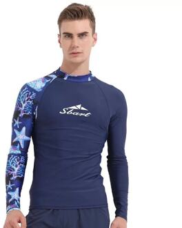 Sbart Zwemmen Voor Man Lange Mouwen Rash Guards Sneldrogend Duiken Zwemmen Surfen Rash Guard Onderwatervissers Kleding T-shirt Xl