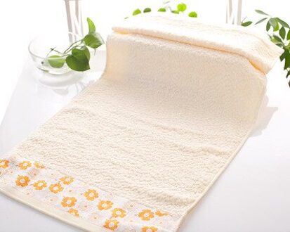SBB 32 strengen van bamboevezel Handdoek Gezicht Handdoek pruimenbloesem Zachte Handdoek Set 100g 33*75 geel