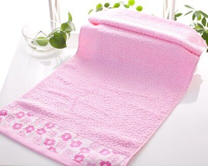 SBB 32 strengen van bamboevezel Handdoek Gezicht Handdoek pruimenbloesem Zachte Handdoek Set 100g 33*75 Roze