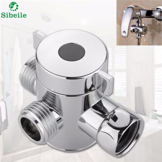Sble 3 Manier Omschakelklep Water Separator Douche Tee Adapter Verstelbare Douchekop Omschakelklep Badkamer Accessoires Abs