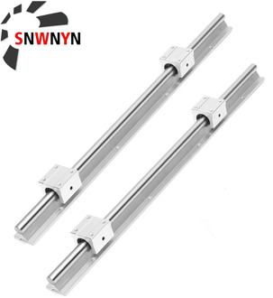 SBR12/16/20mm Linear Guide Rail 2PCS SBR16/12/20 Length200 300 500 1500mm Linear Rail With SBR12UU Bearing Block For CNC 3D Part