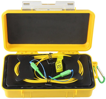 SC/APC Single Mode OTDR Dead Zone Eliminator Fiber Rings Fiber Optic OTDR Launch Cable Box 1km SM 1310/1550nm
