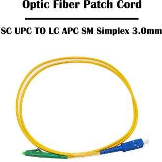 Sc Upc Naar Lc Apc Optic Fiber Patch Cord 1/2/3/5/7 Meter Sm Single Mode simplex 3.0Mm Ftth Jumper Kabel Ethernet Networking 5.0 Meter