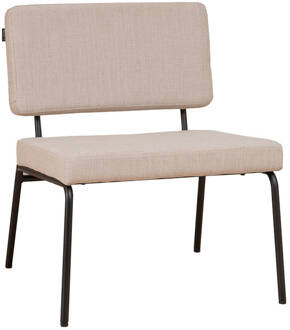 Scandinavische fauteuil Espen beige gerecyclede stof