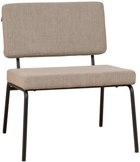 Scandinavische fauteuil Espen taupe gerecyclede stof