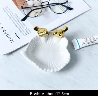 Scandinavische Stijl Keramische Bowls Accessoires Snack Snoep Creatieve Opbergvak Ornamenten Bruiloft Decoratie Ambachten Dressoir Ring Plaat LDPHS123-4