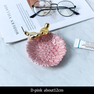 Scandinavische Stijl Keramische Bowls Accessoires Snack Snoep Creatieve Opbergvak Ornamenten Bruiloft Decoratie Ambachten Dressoir Ring Plaat LDPHS123-7