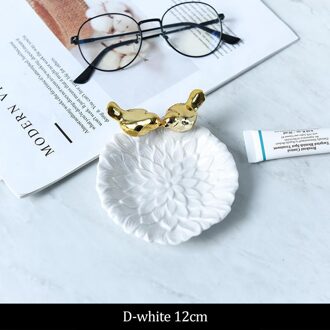 Scandinavische Stijl Keramische Bowls Accessoires Snack Snoep Creatieve Opbergvak Ornamenten Bruiloft Decoratie Ambachten Dressoir Ring Plaat LDPHS123-8