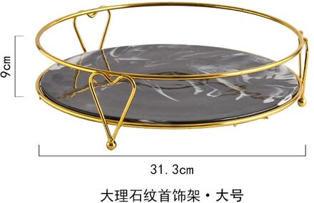 Scandinavische Stijl Keramische Opslag Lade Goud Houder Sieraden Display Plaat Goud Ketting Ring Oorbellen Display Tray Decoratie Organiseren groot hart houder