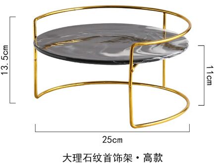 Scandinavische Stijl Keramische Opslag Lade Goud Houder Sieraden Display Plaat Goud Ketting Ring Oorbellen Display Tray Decoratie Organiseren Tall houder