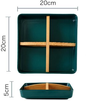 Scandinavische Stijl Keramische Snack Tray Multi-Raster Fruitschaal Gedroogd Fruit Moer Plaat Voedsel Lade Dessert Opslag Trays Keuken organizer B-1