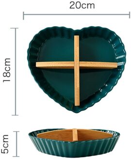 Scandinavische Stijl Keramische Snack Tray Multi-Raster Fruitschaal Gedroogd Fruit Moer Plaat Voedsel Lade Dessert Opslag Trays Keuken organizer C-1