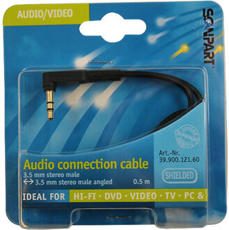 Scanpart Aansluitkabel 3.5 S(m)-(m) Haaks 0,5m