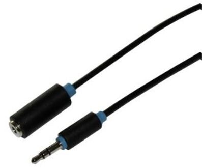 Scanpart audio verlengkabel 3.5mm jack 3,0m Extender Zwart