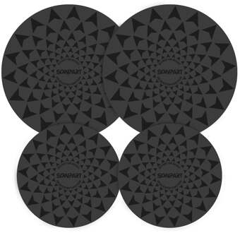 Scanpart Inductie beschermmatjes set 2x20/2x26cm Inbouw accessoire Zwart