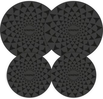 Scanpart Inductie beschermmatjes set 2x20/2x26cm Inbouw accessoire Zwart