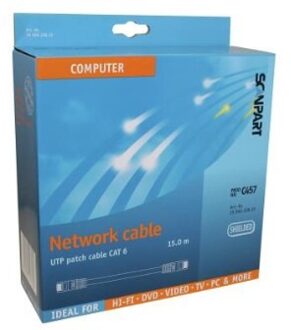 Scanpart netwerkkabel (UTP) CAT6 15,0m UTP kabel Zwart