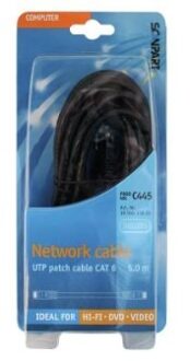 Scanpart netwerkkabel (UTP) CAT6 5,0m UTP kabel Zwart