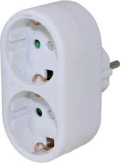 Scanpart Verloopsteker 2 X Randaarde Wit