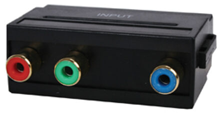 Scart plug 3x rca socket component adapter