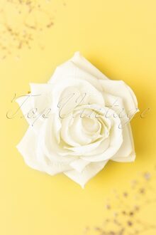 Scented Love Flower haarclip in romig wit Creme