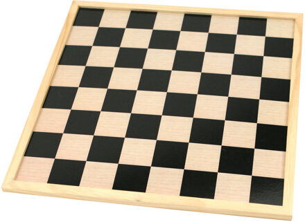 Schaakbord/dambord van hout 40 x 40 cm - Denkspellen
