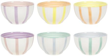 Schaal 2-tone doos a 6 stuks Ø14cm verschillende