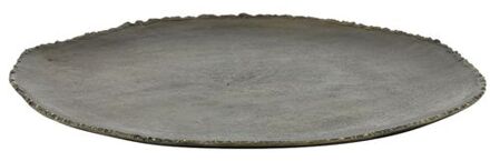 Schaal 52x51x2,5 cm XIBOR antiek brons Bruin