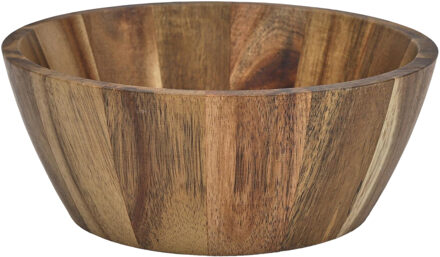 Schaal - D20 cm - acacia hout - rond - fruitschaal - kom