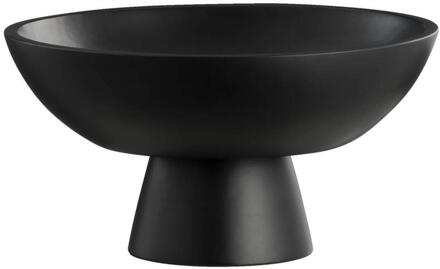 Schaal Op Voet - - Ø32 Cm - Mangohout - Zwart - B16 Cm