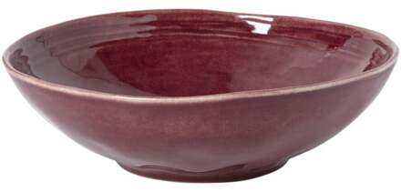 Schaal Toscane - bordeauxrood - ø30x9 cm