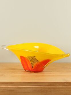 Schaal Yellow, glas