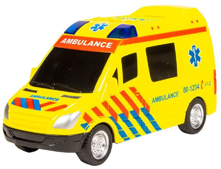 Schaalmodel ambulance Nederland Geel