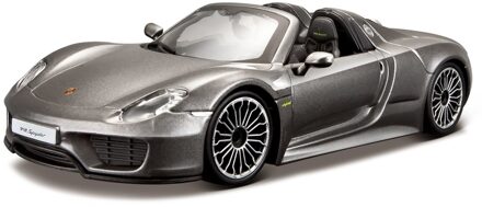 Schaalmodel Porsche 918 Spyder Junior 1:24 Zilver Zilverkleurig