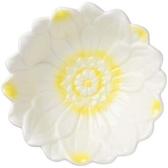 Schaaltje bloem - geel - ø15.5x5.5 cm