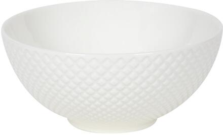 Schaaltje Diamond Ø15,4cm doos a 6 stuks wit