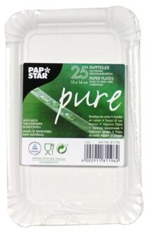 schaaltje karton wit 10x16cm 25s