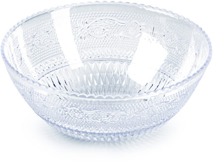 Schaaltje - kristal stijl - kommetje - 1x - kunststof - D13,5 x H5 cm