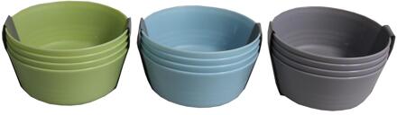 Schaaltje kunststof Ø12xH5cm set a 4 verschillende