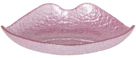 Schaaltje lippen - roze - 3.5x17x17 cm