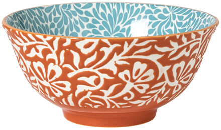 Schaaltje Moana groot - blauw/oranje - ø15.8x7.3 cm