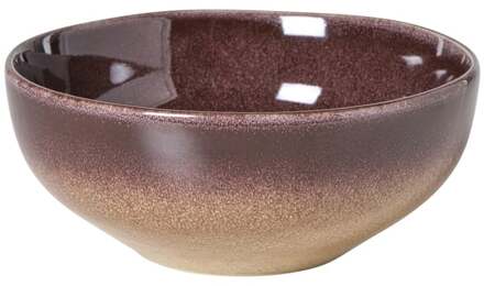 Schaaltje Olivia - bordeauxrood/beige - ø16.8x7 cm