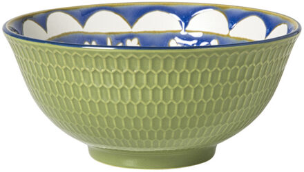 Schaaltje Rene groot - groen/blauw - ø15.8x7.3 cm