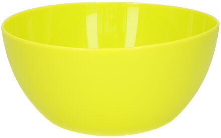 Schaaltjes - kunststof - kommetjes - dessert/ontbijt - D14 x H6 cm - groen