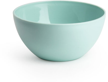 Schaaltjes - kunststof - kommetjes - dessert/ontbijt - D14 x H6 cm - mintgroen