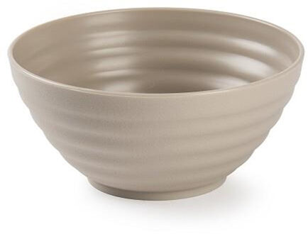 Schaaltjes - taupe - kunststof - 14 x 6.5 cm - kom