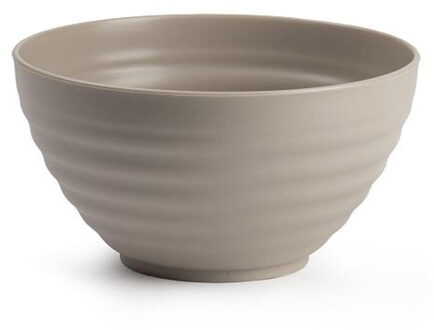 Schaaltjes - taupe - kunststof - 15 x 8 cm - kom