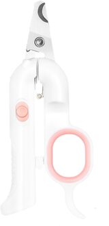Schaar Hond Nail Trimmer Cut Nail Pet Uv Led Licht Cutter Trimmer Grooming Roestvrij Staal Schoonmaken Nagelknipper roze