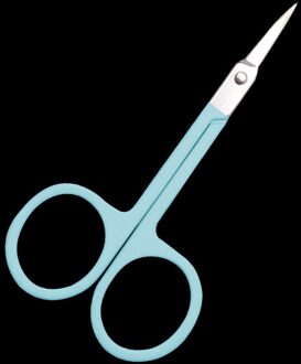 Schaar Professionele Schaar Manicure Voor Nagels Wenkbrauw Neus Wimper Cuticle Schaar Gebogen Pedicure Make-Up Tool groen