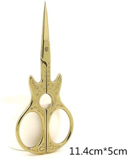 Schaar Vintage 1Pcs 114*50Mm Gitaar Patroon Naaister Scharen Schaar Naaien Schaar Voor Naaien En Handwerken gereedschap Lavendel